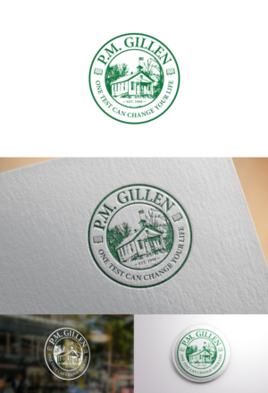 P.M. Gillen - One Test Can Change Your Life | Logo-Design von Paperfox Designs