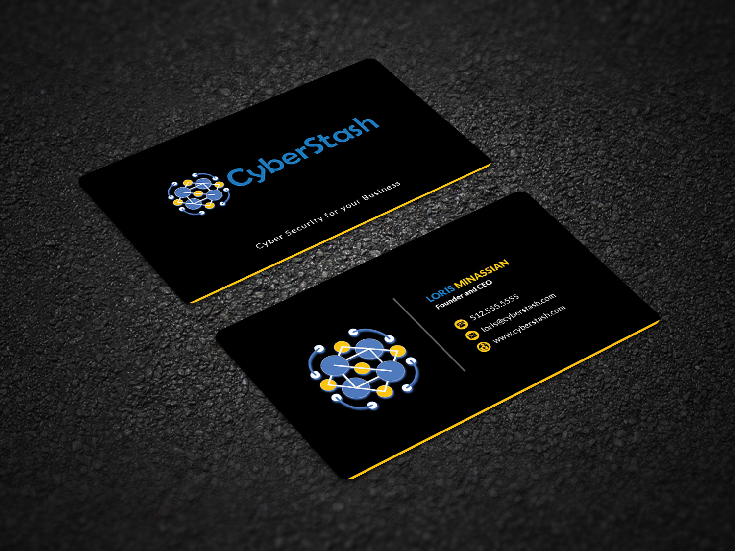 Business Card Design by Pointless Pixels India for CyberStash | Design #18838882