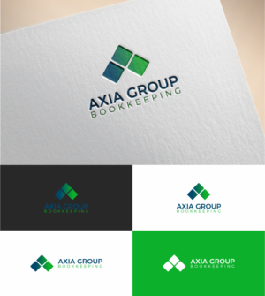 Axia Group Bookkeeping | Logo Design by MKR