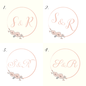 Option 1: S&R         Option 2: S and R            Option 3: Saeed Reem   | Logo-Design von LaVitaBella67