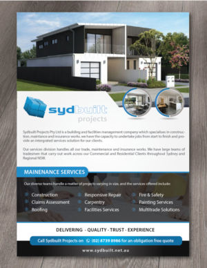 Comapny Profile/EOI for building company in Sydney | Flyer Design by alex989