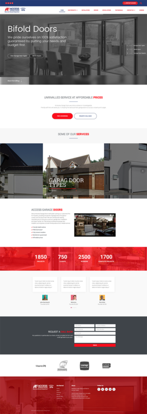 Website Redesign - home improvements/garage door supplier & installer in London  | Wordpress Design by MOATAZ AZAB