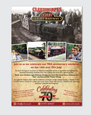 70th Anniversary Poster for Heritage Railway | Poster Design by alex989