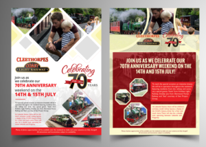 70th Anniversary Poster for Heritage Railway | Poster Design by SAI DESIGNS