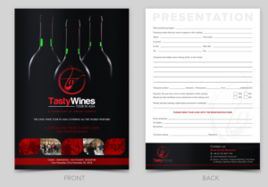 BtoB Wine Tour in Asia, 4 countries, 4 cities | Broschüren-Design von SAI DESIGNS