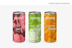 Upscale Wine Cooler/Ready to drink Can Design | Graphic Design by MDesigns ™