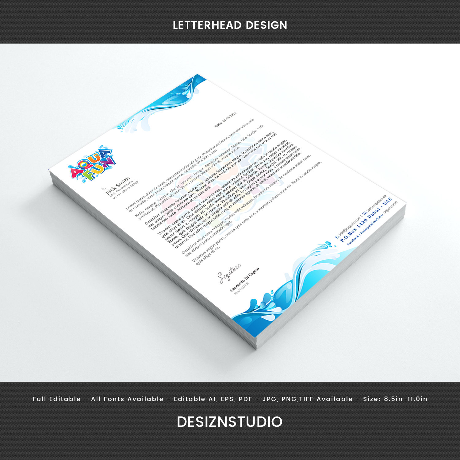 Letterhead Design by Expert Designer for this project | Design #18875372