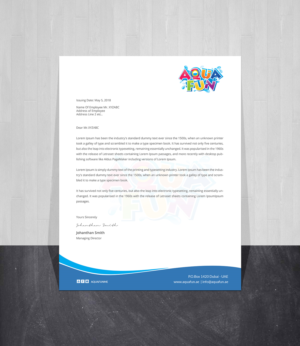 Letterhead Design by Creations Box 2015 for this project | Design #18868022