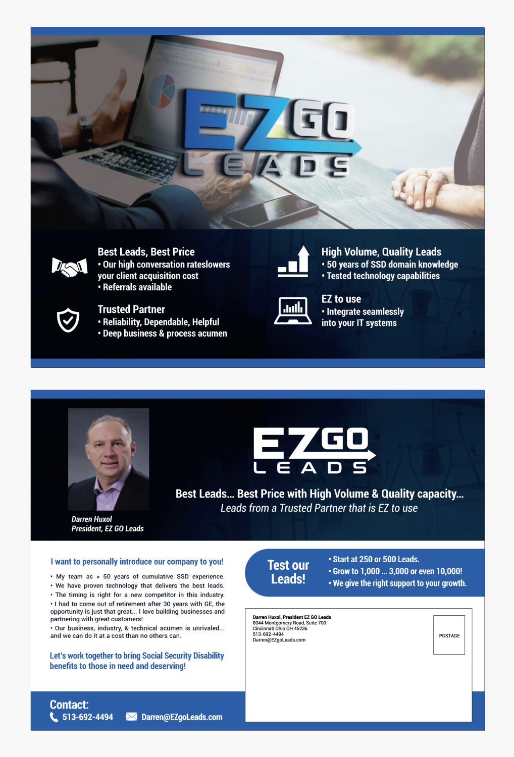 Flyer Design by angejimenezm for EZ GO LEADS | Design #18969001