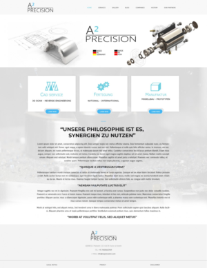 Web-Design von Tamil Tech für A2PRECISION GmbH, St.-Gangolf-Str. 2, 85139 Wettstetten | Design #19286554