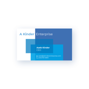 A Kinder Enterprise | Business Card Design by Anthony