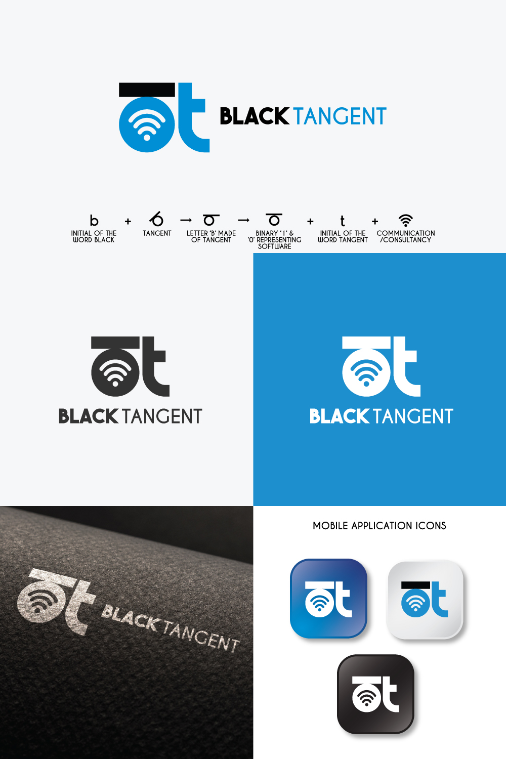 Logo Design by Mrigank Patankar for Black Tangent | Design #18884731