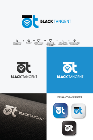 Black Tangent | Logo Design by Mrigank Patankar