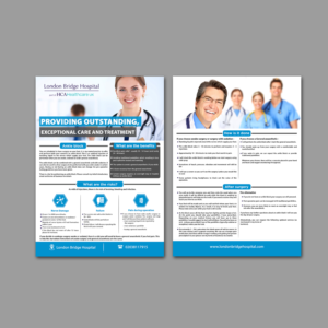 Make a medical leaflet for my patients undergoing ankle blocks | Flyer Design by aspiremedia