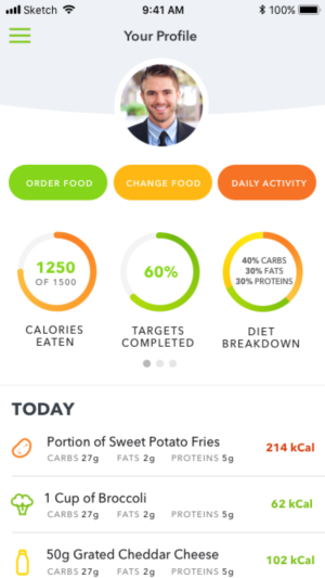 SALAD Nutrition Mobile Application Layout | App Design by Scott Broughton