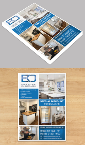 Kitchen construction business needs a flyer  | Flyer Design by ecorokerz