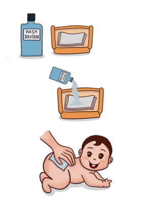 Cute illustrated drawings for baby care product | Graphic Design by maricreatives