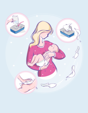 Cute illustrated drawings for baby care product | Grafik-Design von julia.gnedina