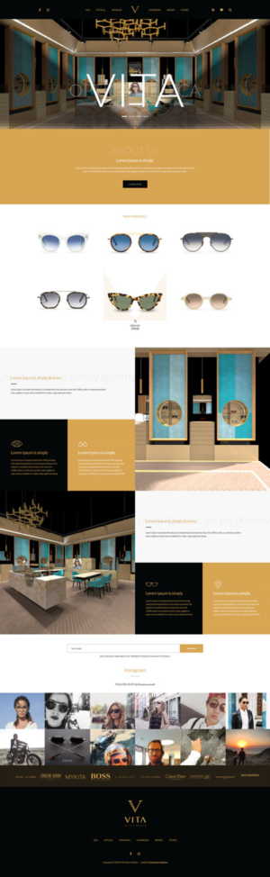 Web Design by Black Stallions Impressive Solutions for VITA - optical  | Design #19028770