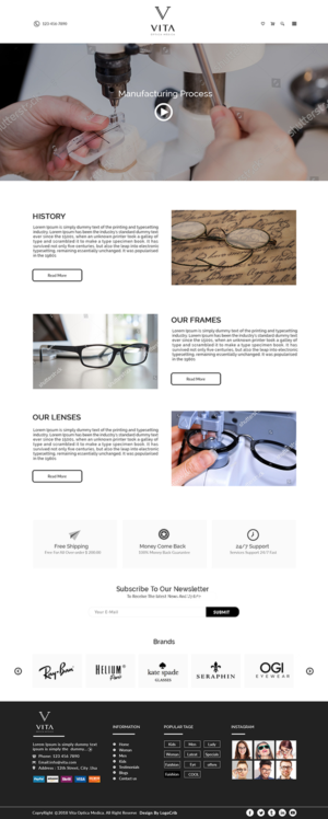 VITA - Óptica Médica - web design and concept | Web Design by bdesigner9