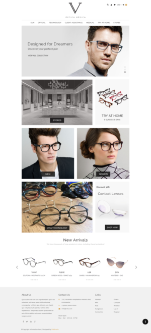 Web Design by Da Miracle for VITA - optical  | Design #19063755