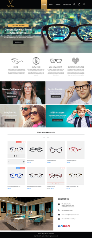 Web Design by Das Tech for VITA - optical  | Design #19018978