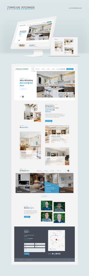 Web Design by Ved Web Services for Twelve Stones Building Company | Design #18959406