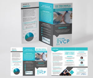 Cure VCP Disease (Non-Profit) Tri-Fold Brochure Design | Flyer Design by Luniere Designs