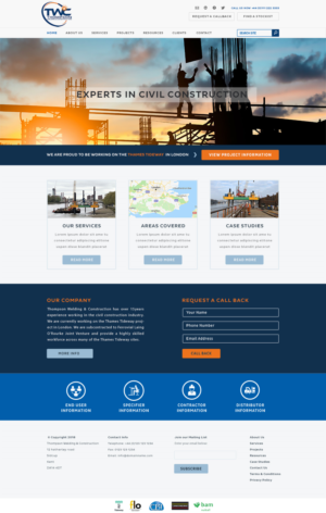 Website for Thompson Welding & Construction Ltd | Wordpress Design by tinthumb