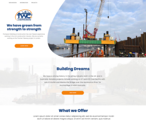 Website for Thompson Welding & Construction Ltd | Wordpress Design by DominicDesign