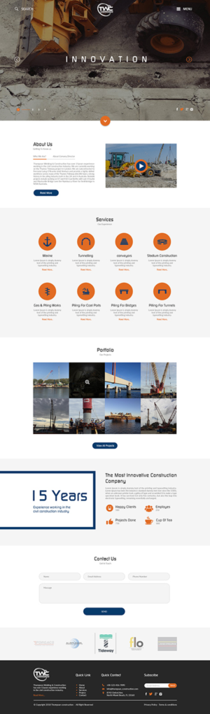 Website for Thompson Welding & Construction Ltd | Wordpress Design by bdesigner9