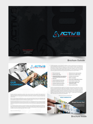 Brochure Design by SD WEBCREATION for Activ8 electrical installations  | Design #19077502