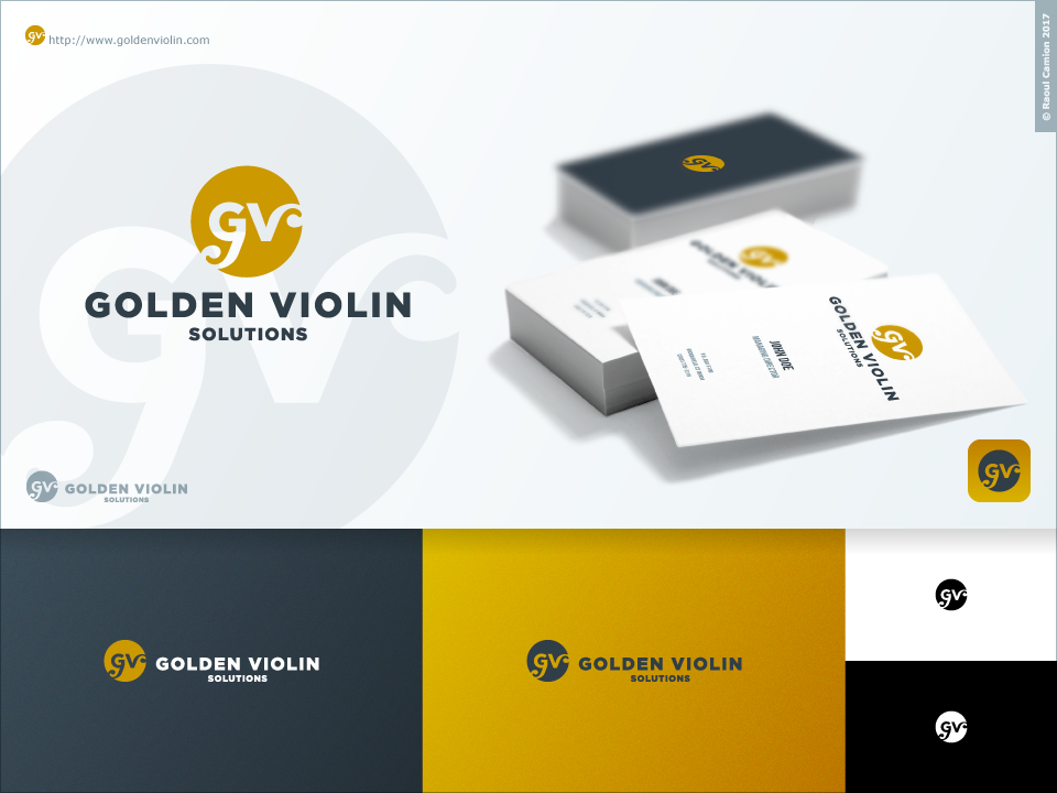 Logo-Design von Raoul Camion für Golden Violin Solutions | Design #18973952