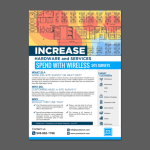 One Page Sales Flyer for Wireless Survey- Computer Hardware | Flyer-Design von aspiremedia