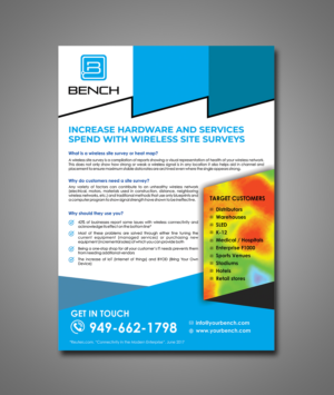 One Page Sales Flyer for Wireless Survey- Computer Hardware | Flyer-Design von ecorokerz