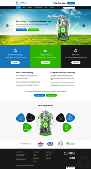 Circa Recycling needs a new web design  | Web Design by RupalTechno