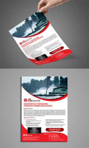 Successfully Managing through a Hurricane Training Event | Flyer-Design von ecorokerz