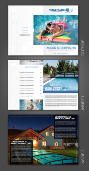 Pool Enclosure NZ Product Catalogue | Brochure Design by SAI DESIGNS