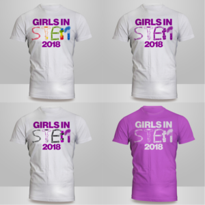 Girls in STEM Camp | T-shirt Design by Kero