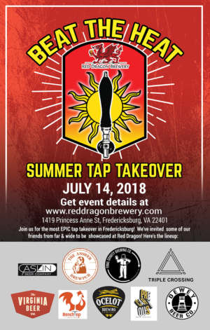 Beat The Heat Poster Red Dragon Brewery | Poster-Design von NILDesigns