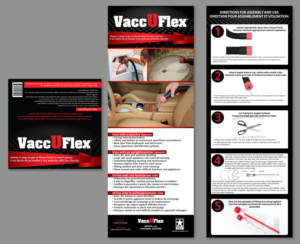 VaccUFlex vacuum attachment kit - makes it easy to get at hard-to-reach areas | Verpackungs-Design von maricreatives