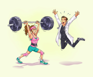 CrossFit Physician, seeking comic-book style illustrations | Illustration Design by SangBlater