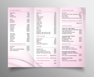 Our new beauty salon requires a price list brochure | Flyer-Design von Pinky 