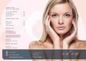 Flyer-Design von one quarter creative für Eden Aesthetics | Design #19002176