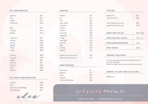 Our new beauty salon requires a price list brochure | Flyer-Design von em.design