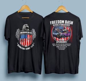 Freedom Bash Demolition Derby Patriotic T shirt | T-Shirt-Design von 99.degree