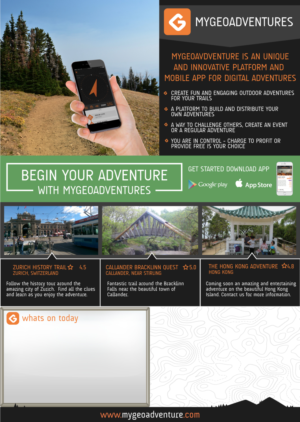 myGeoAdventure information wallchart | Graphic Design by DesignerGuide