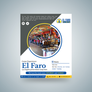 El Faro Plaza - flyer for an awesome swap meet in LA | Flyer Design by Schöpfer