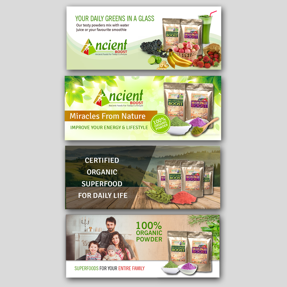 Banner Ad Design by Creative Jiniya for Visions of Health | Design #19039732