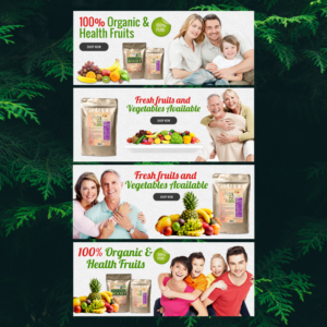 Healthy Lifestyle, Slider Banners | Banner Ad Design by FourtuneDesign